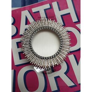 BBW Sunburst Gold & Silver Visor Clip Car Fragrance Holder Beautiful Scent Decor